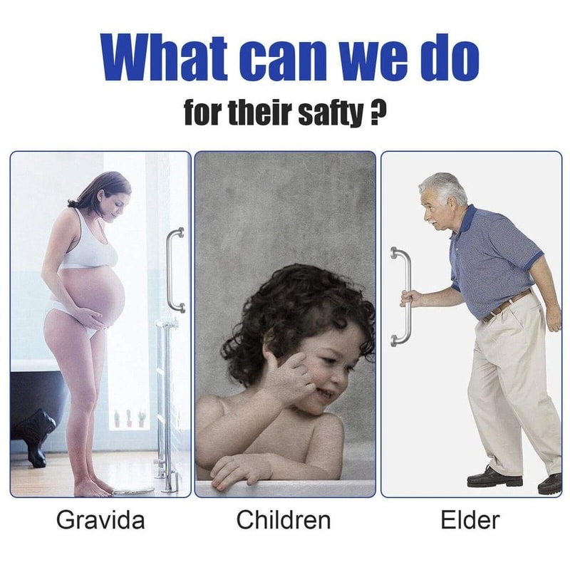 Stainless Steel Grab Bars For Bathroom Safety Handicap Shower Support Handles 4