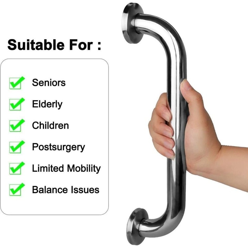 Stainless Steel Grab Bars For Bathroom Safety Handicap Shower Support Handles 5