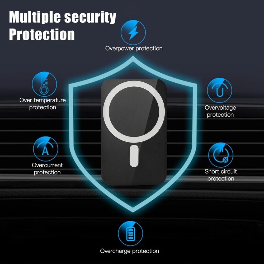 Wireless Magnetic Charger Car Mount Holder For IPhone Pro Max Charge 2