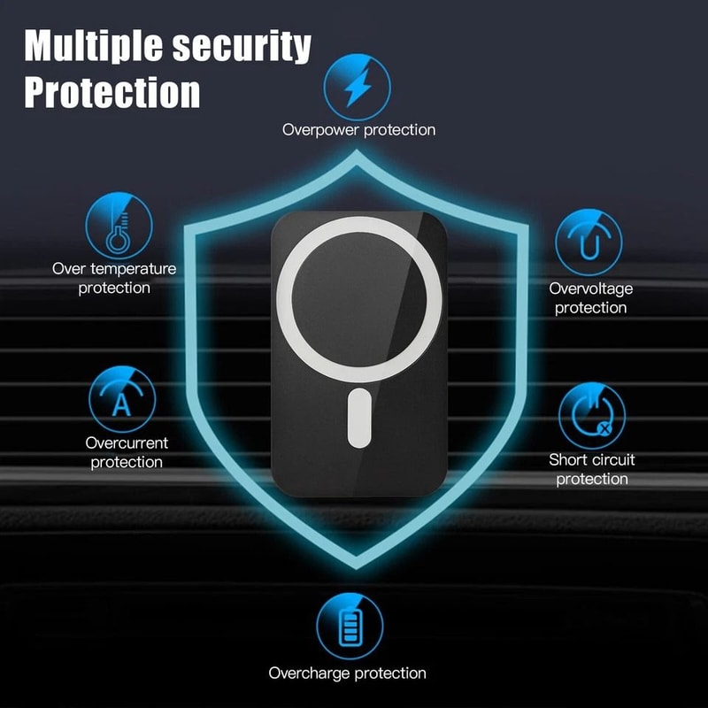 Wireless Magnetic Charger Car Mount Holder For IPhone Pro Max Charge 2