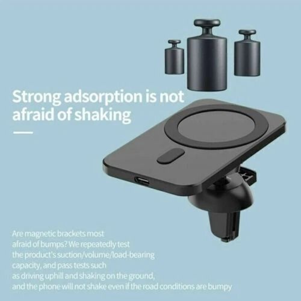 Wireless Magnetic Charger Car Mount Holder For IPhone Pro Max Charge 4