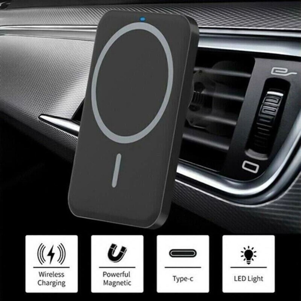 Wireless Magnetic Charger Car Mount Holder For IPhone Pro Max Charge 7