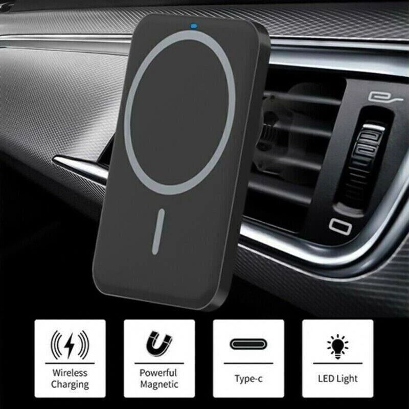 Wireless Magnetic Charger Car Mount Holder For IPhone Pro Max Charge 7