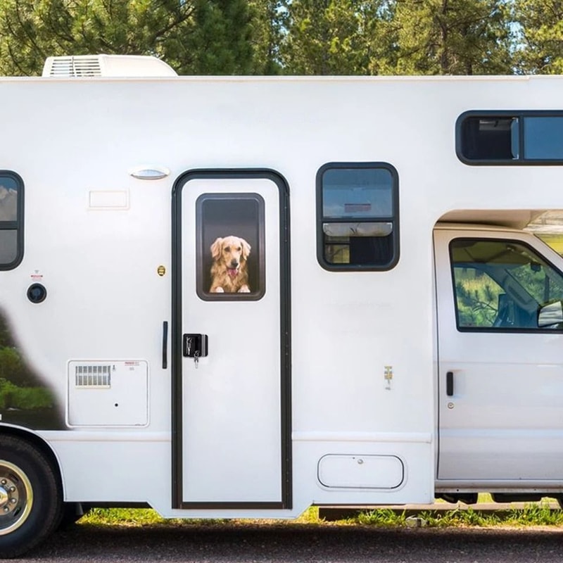 Black RV Paddle Entry Door Lock Latch Handle Knob Deadbolt For Camper Trailer Security 4