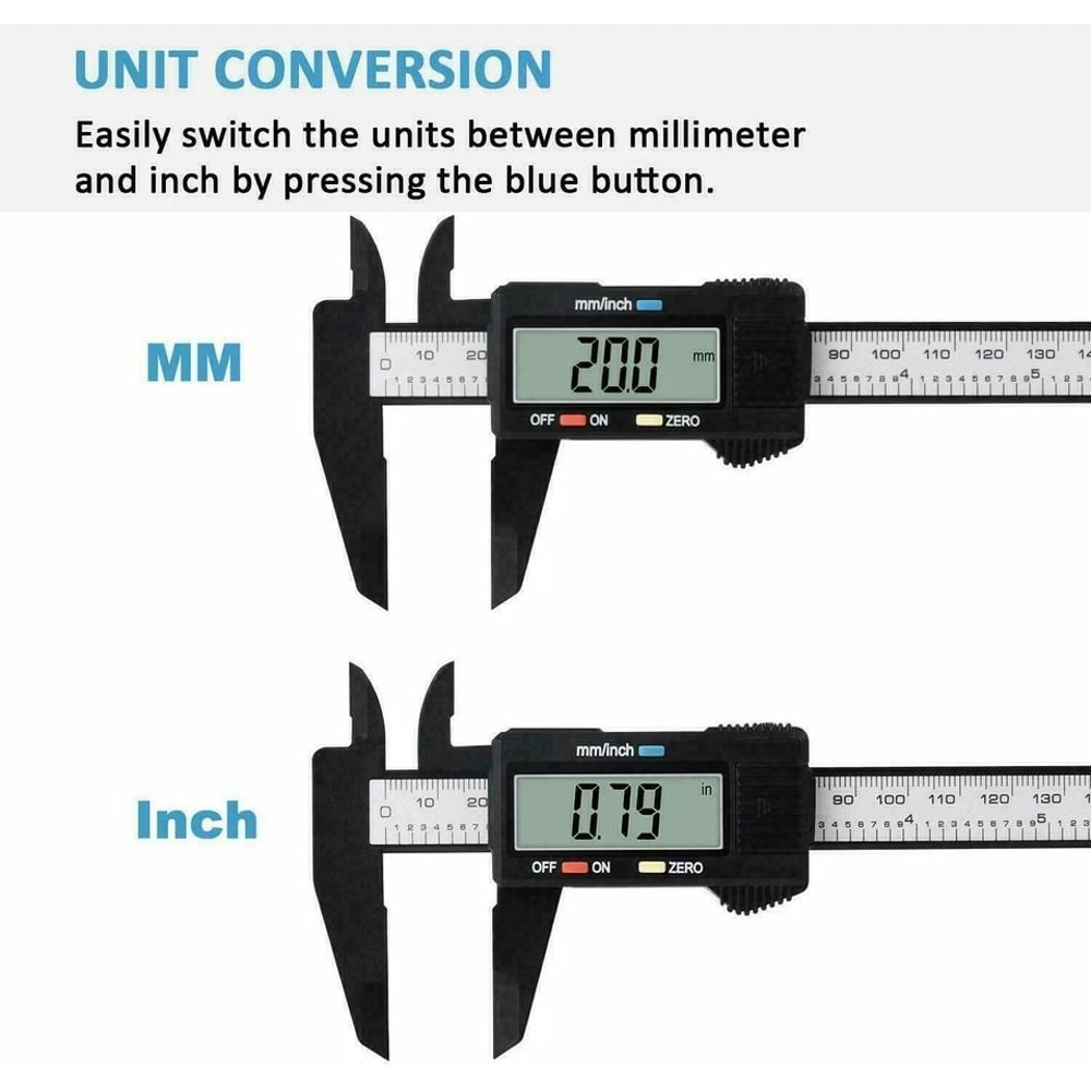 Digital Vernier Caliper Micrometer Gauge Precision Measuring Tool 2