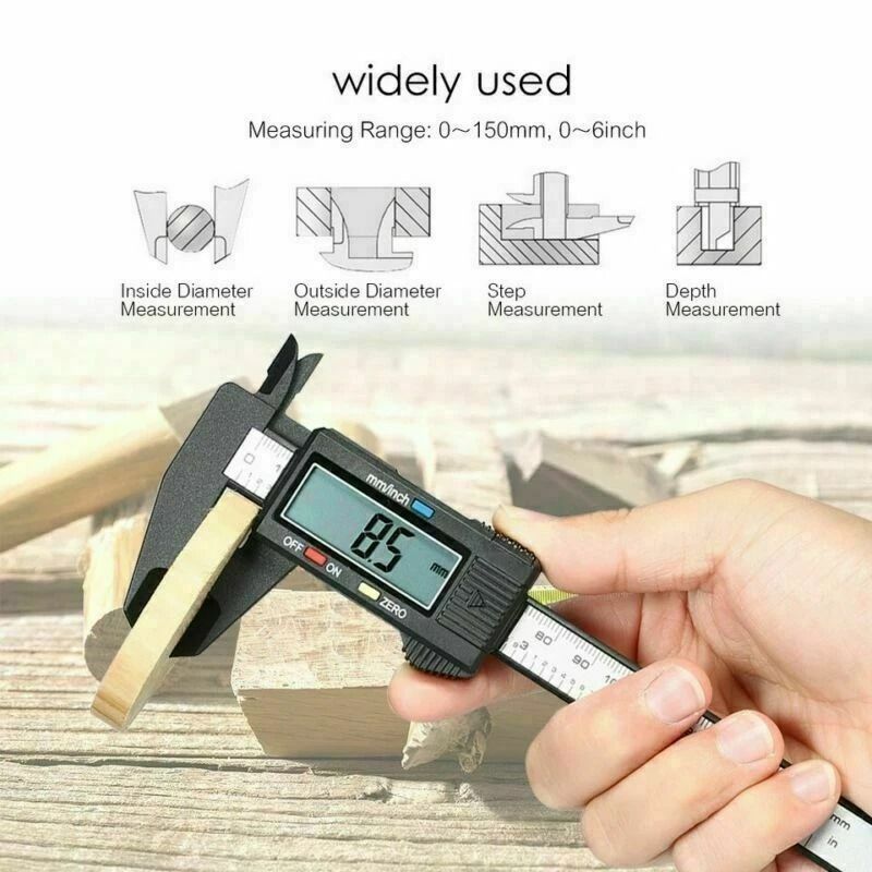 Digital Vernier Caliper Micrometer Gauge Precision Measuring Tool 3