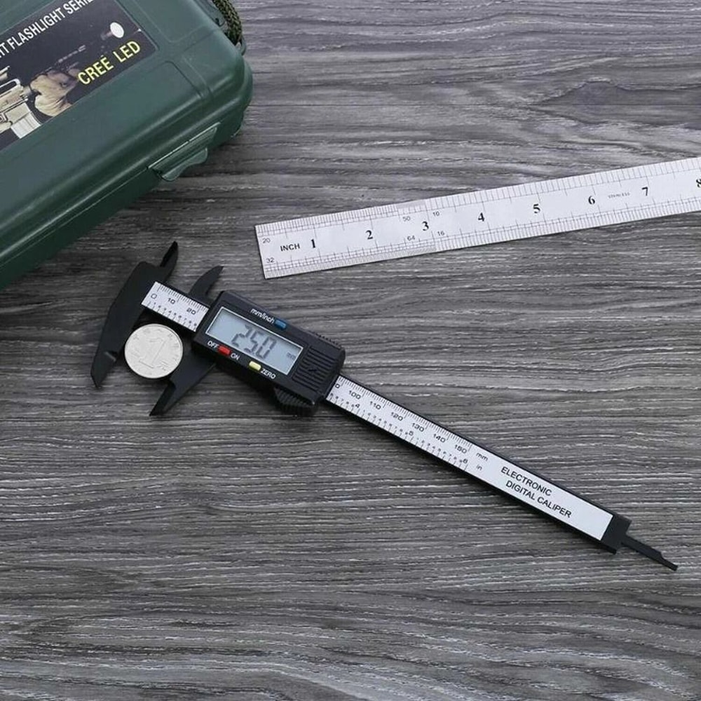 Digital Vernier Caliper Micrometer Gauge Precision Measuring Tool 0