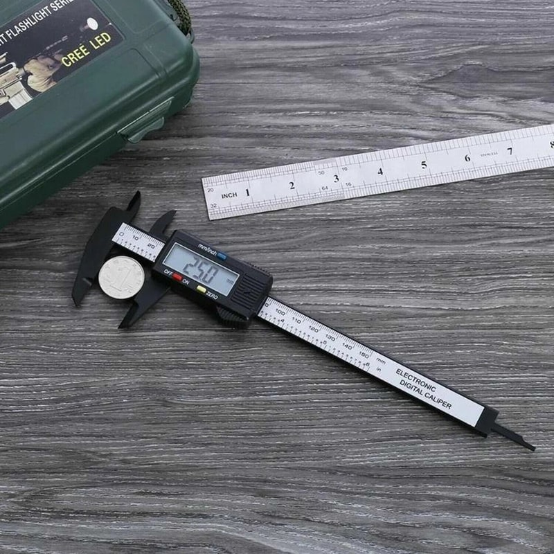 Digital Vernier Caliper Micrometer Gauge Precision Measuring Tool 0