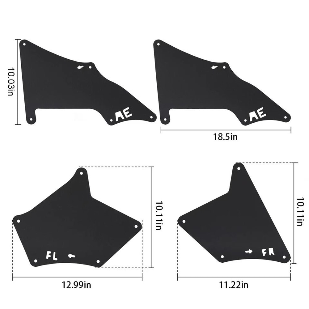 Mud Liner Fender Splash Flaps For Toyota Durable Inner Seals For Full Protection 7