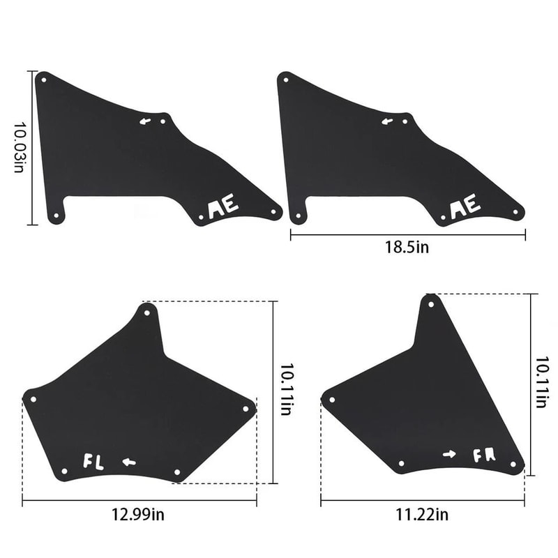 Mud Liner Fender Splash Flaps For Toyota Durable Inner Seals For Full Protection 7