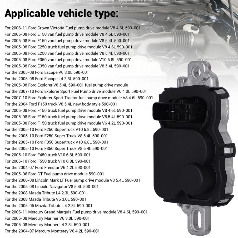 Fuel Pump Driver Module For Ford Vehicles Installation Ready Replacement 6