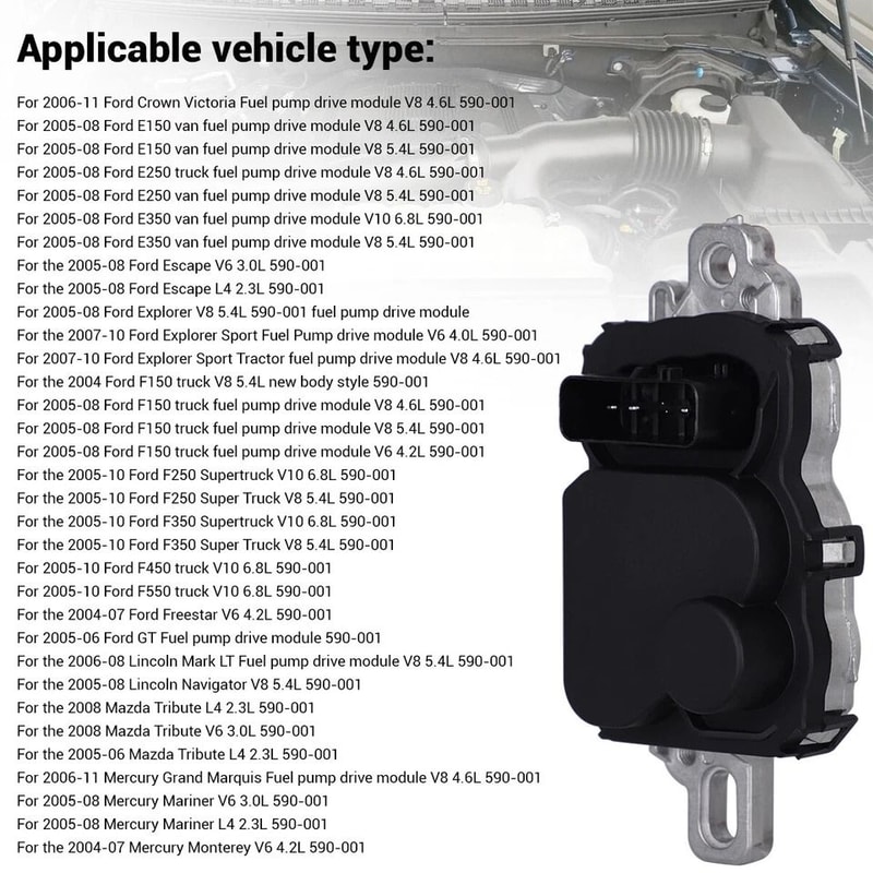Fuel Pump Driver Module For Ford Vehicles Installation Ready Replacement 6