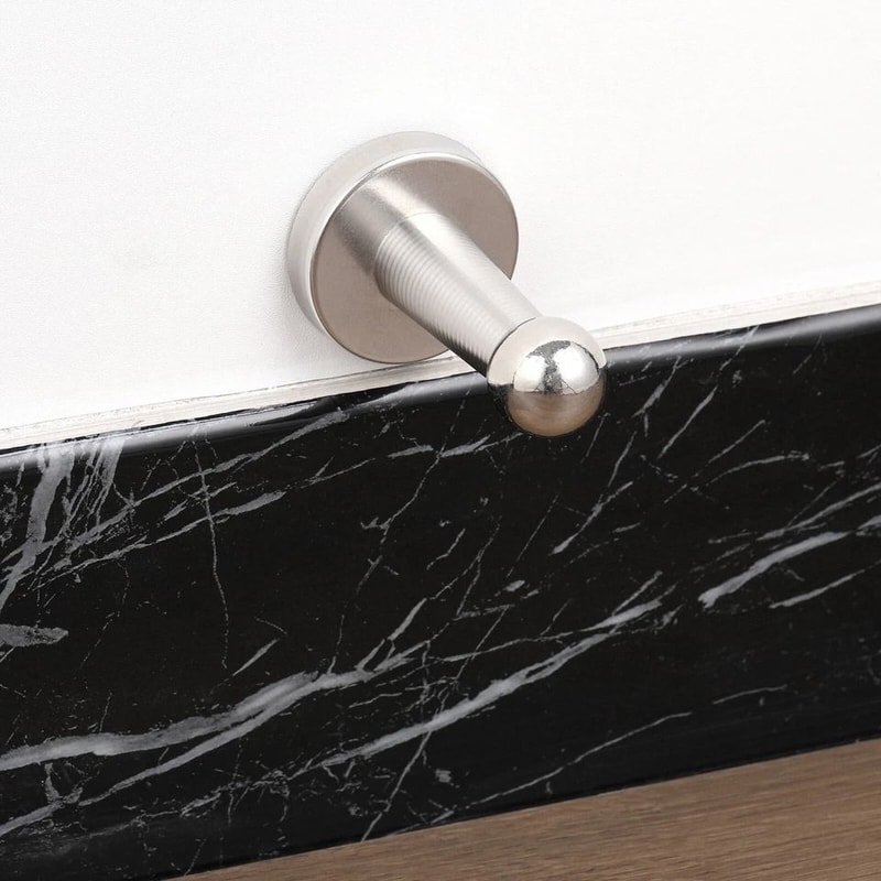 Magnetic Door Stopper Set Stainless Steel Holders For Home Office Safety 1