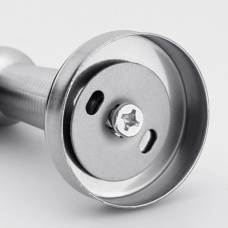 Magnetic Door Stopper Set Stainless Steel Holders For Home Office Safety 2