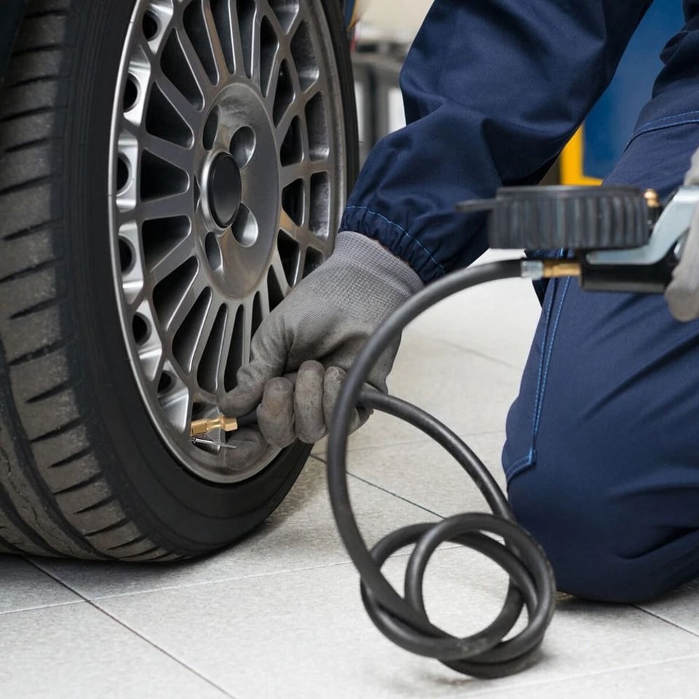 Brass Air Chuck Lockon Clip For Tire Inflators NPT Valve Connector 4