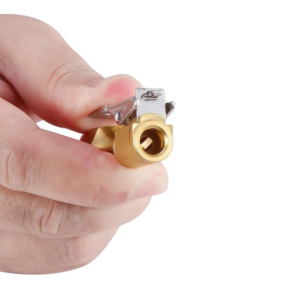 Brass Air Chuck Lockon Clip For Tire Inflators NPT Valve Connector 5