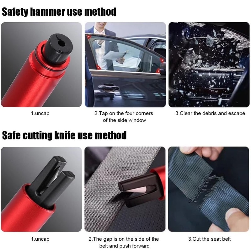 Emergency Escape Tool Car Window Breaker And Seatbelt Cutter For Quick Escape In Emergencies 3