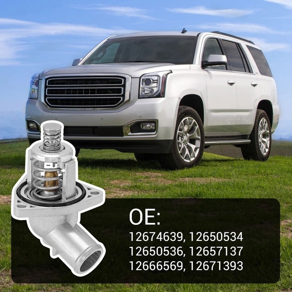 Upgrade Thermostat Housing Water Outlet For Chevy Silverado GMC Sierra Yukon 1