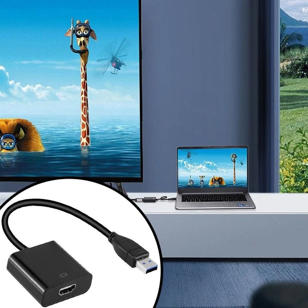 USB To HDMI Adapter For PC Laptop And TV HD Video Converter 2