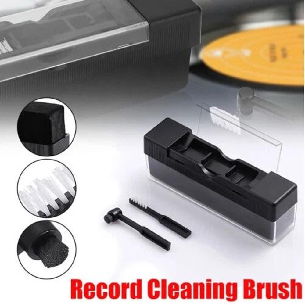 Premium Vinyl Record Cleaning Kit With Stylus Velvet Anti Static Brushes 2