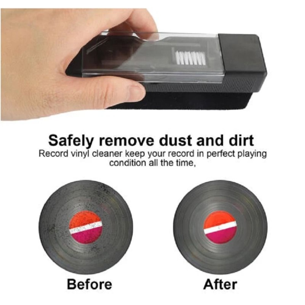 Premium Vinyl Record Cleaning Kit With Stylus Velvet Anti Static Brushes 3