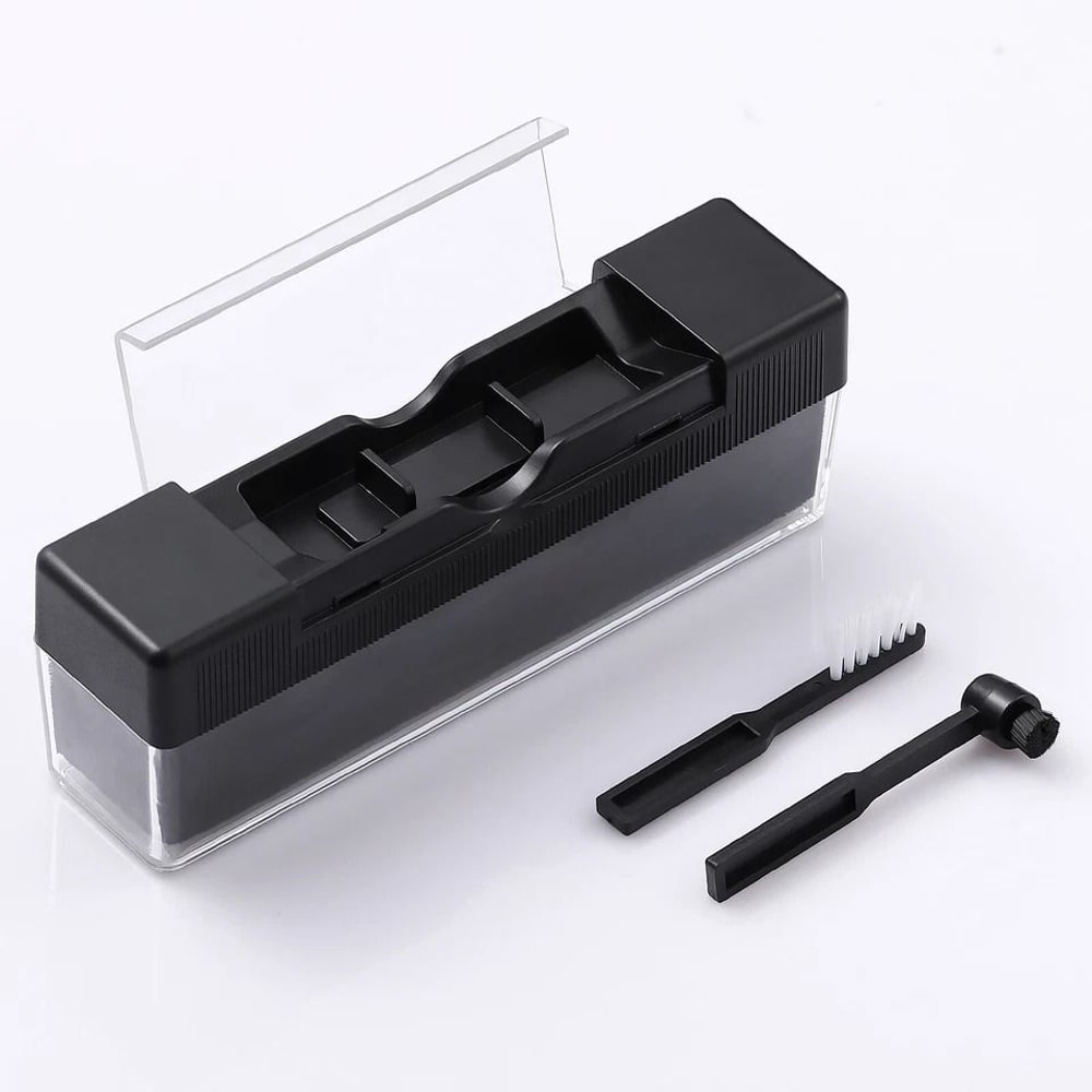 Premium Vinyl Record Cleaning Kit With Stylus Velvet Anti Static Brushes 0