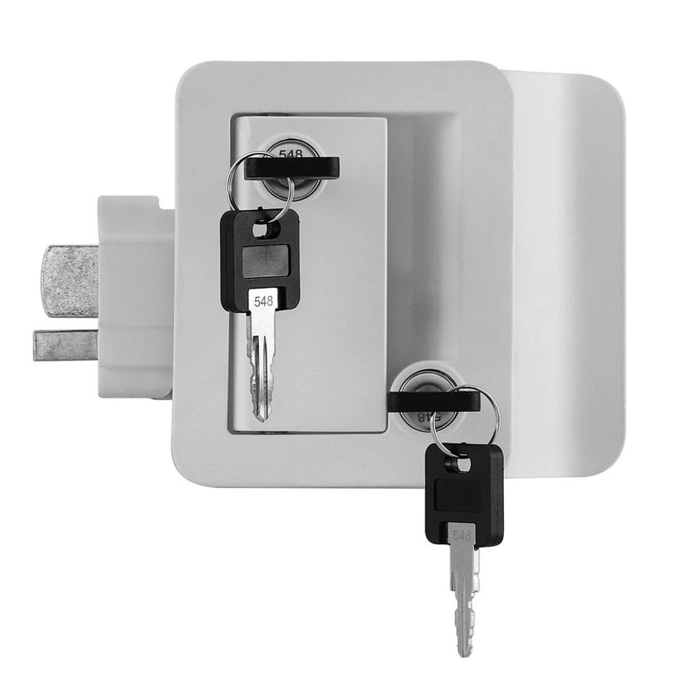 Premium RV Paddle Entry Door Lock With Deadbolt Heavy Duty RV Door Lock Latch Handle Knob For Camp 4