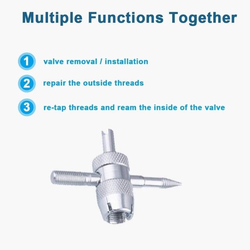 Tire Valve Stem Tool Kit Comprehensive Car Tire Repair Kit For Valve Core Stem Removal Plug Instal 1