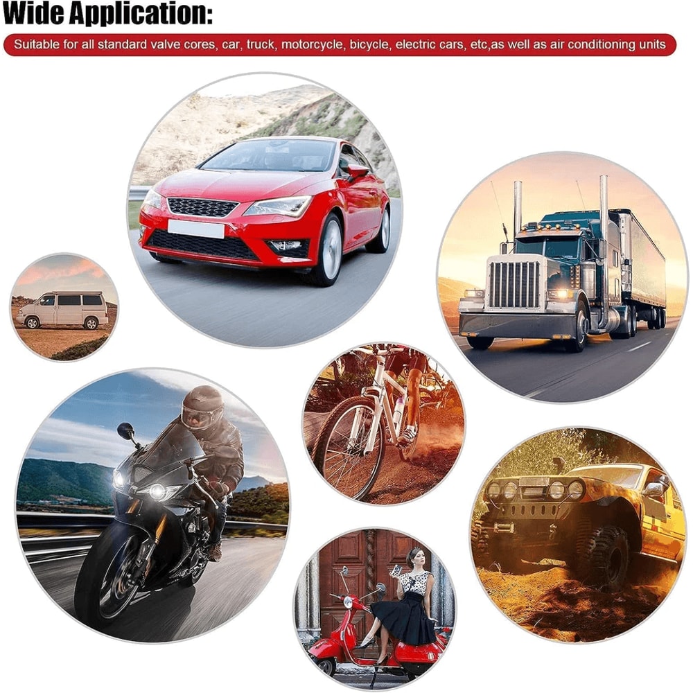 Tire Valve Stem Tool Kit Comprehensive Car Tire Repair Kit For Valve Core Stem Removal Plug Instal 11