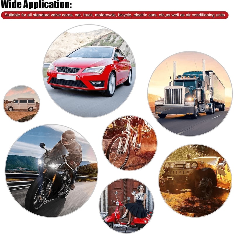 Tire Valve Stem Tool Kit Comprehensive Car Tire Repair Kit For Valve Core Stem Removal Plug Instal 11