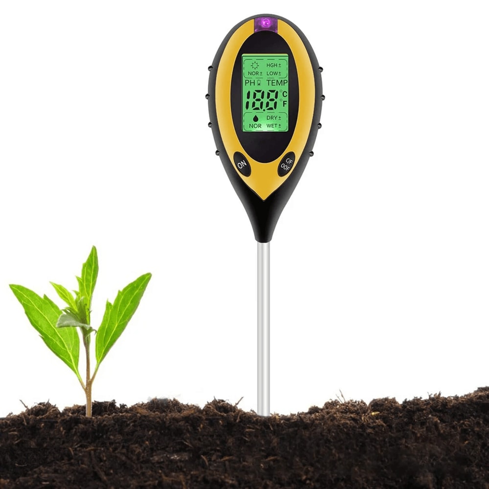 Garden Soil Tester Digital Soil Tester For PH Moisture Sunlight Temperature 9