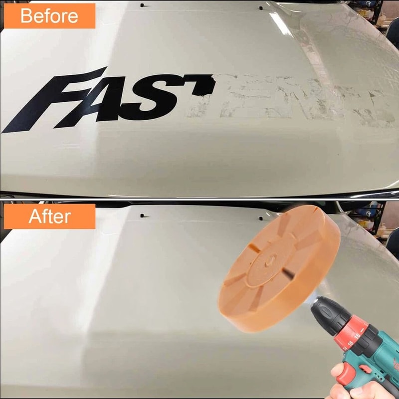 Car Decal Remover Tool Rubber Eraser Wheel For Drill To Remove Adhesive Pinstripe Stickers 5