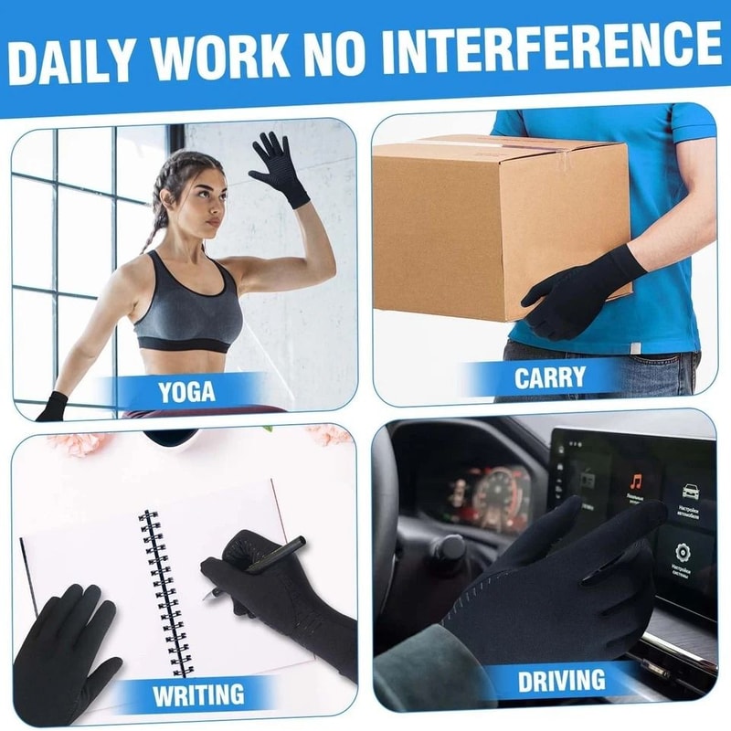 Copper Arthritis Compression Gloves For Joint Pain Relief Support 5