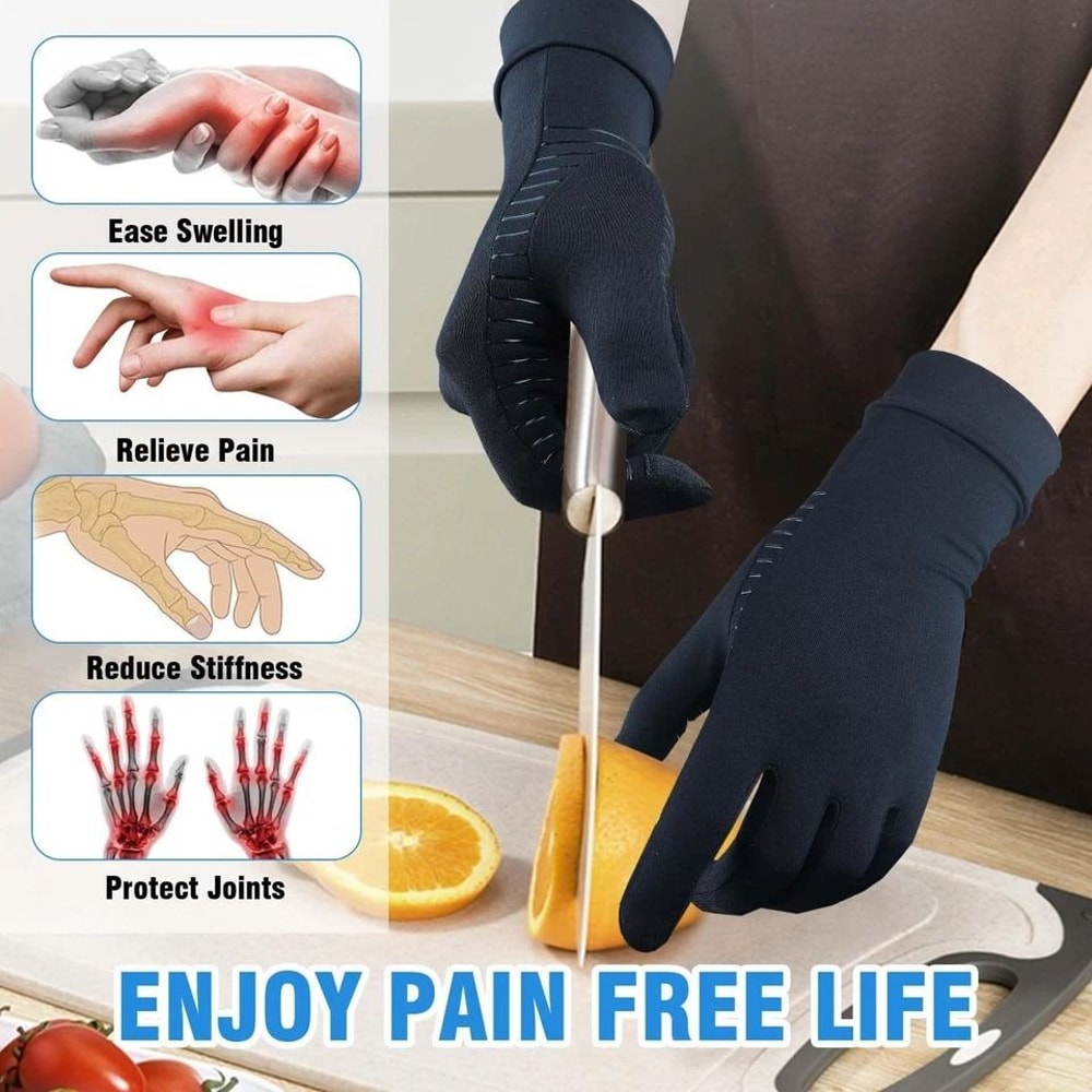 Copper Arthritis Compression Gloves For Joint Pain Relief Support 6