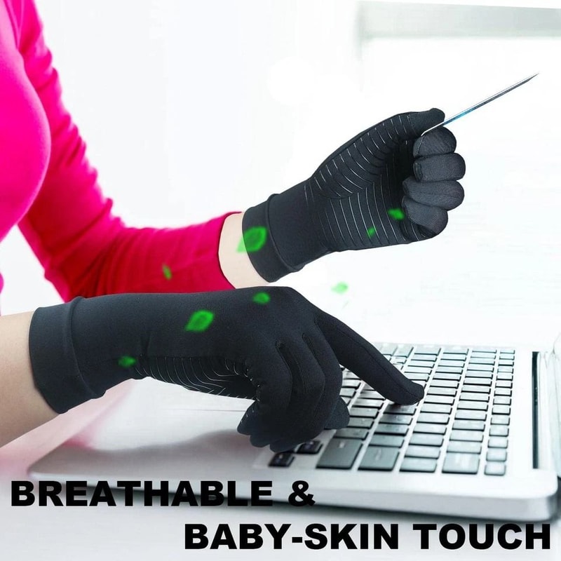 Copper Arthritis Compression Gloves For Joint Pain Relief Support 9