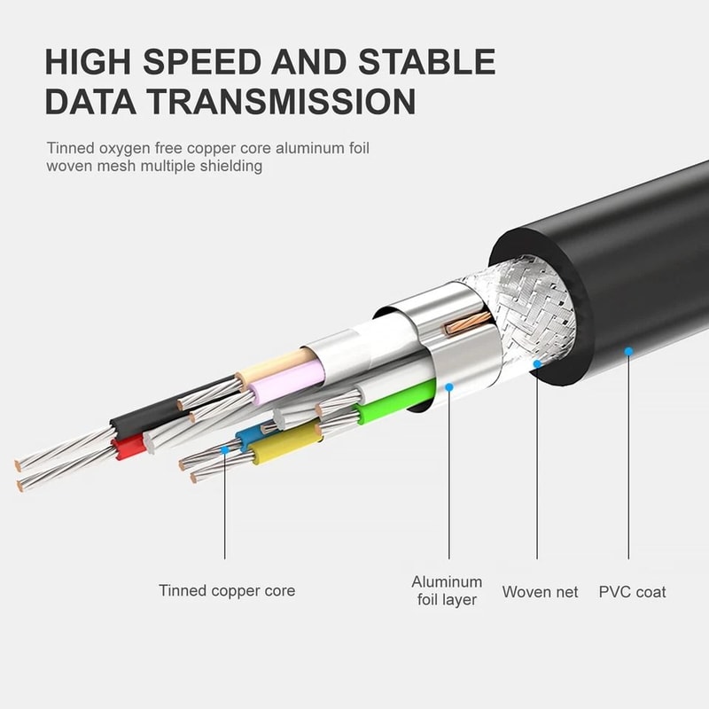 USB To Micro B Male Cable For Seagate Hard Drives HighSpeed Data Transfer 2