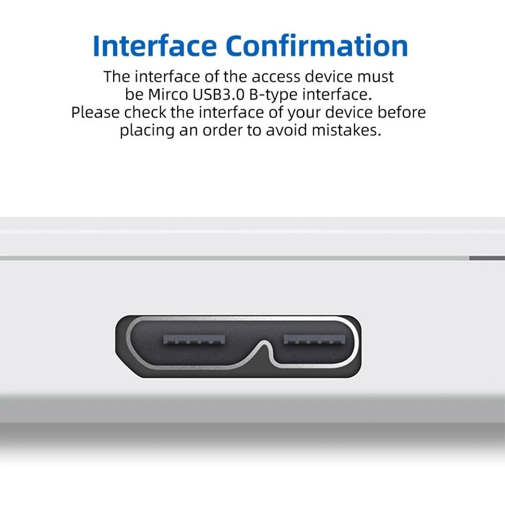 USB To Micro B Male Cable For Seagate Hard Drives HighSpeed Data Transfer 3