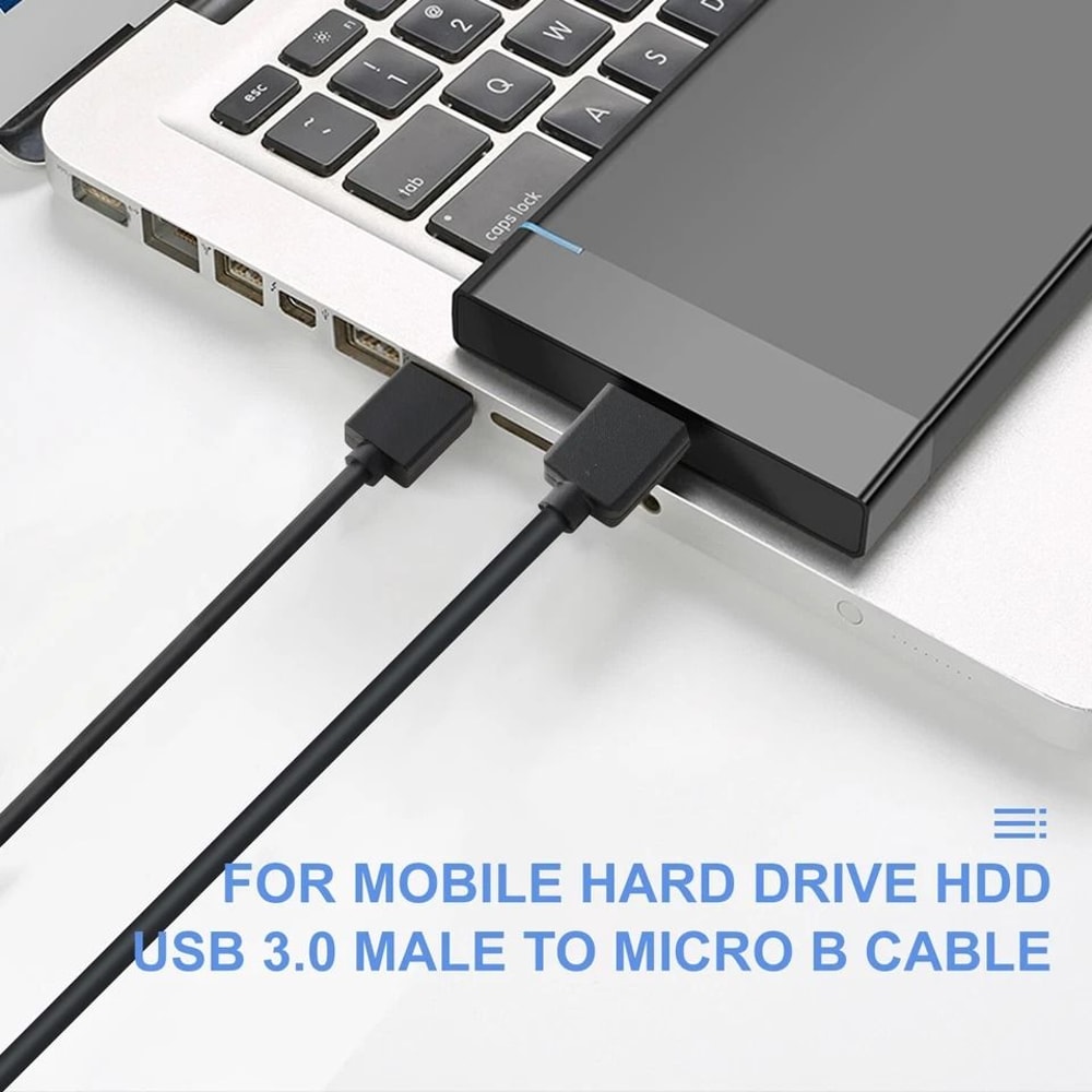 USB To Micro B Male Cable For Seagate Hard Drives HighSpeed Data Transfer 4