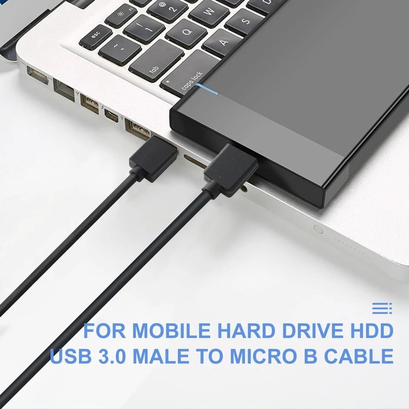 USB To Micro B Male Cable For Seagate Hard Drives HighSpeed Data Transfer 4