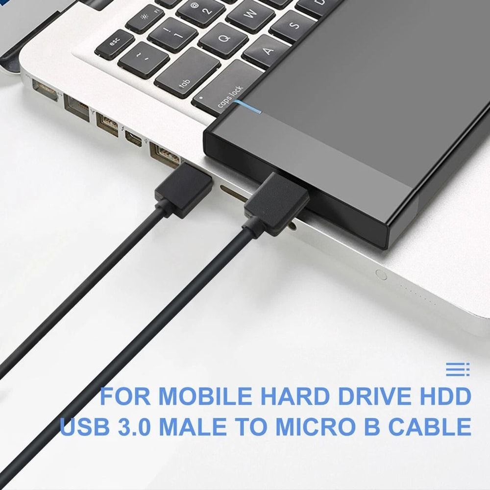 USB To Micro B Male Cable For Seagate Hard Drives HighSpeed Data Transfer 7