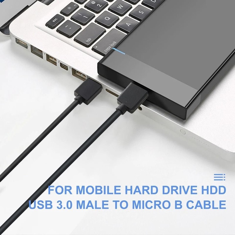 USB To Micro B Male Cable For Seagate Hard Drives HighSpeed Data Transfer 7
