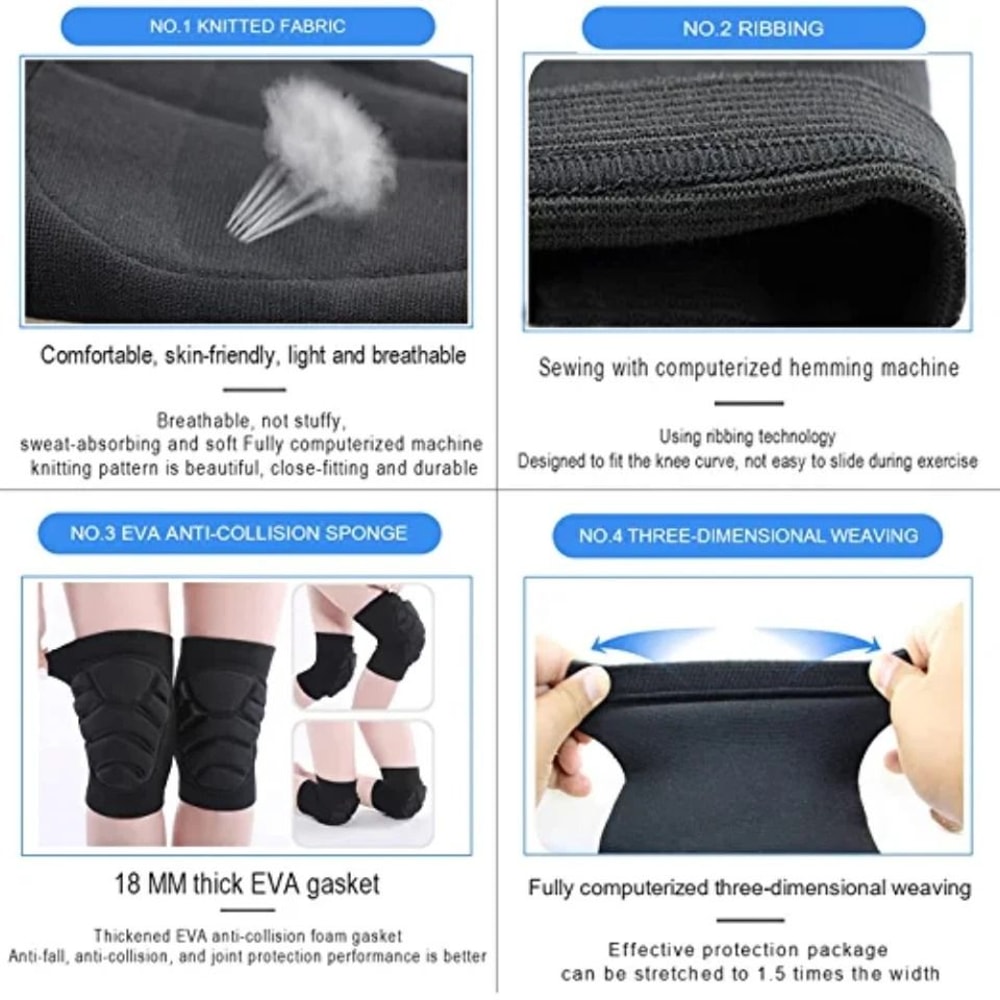 Premium Adult EVA Foam Knee Pads Anti Slip Knee Protection For Work Gardening Sports 8