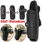 Tactical Flashlight Holster With Rotatable Clip Durable Duty Belt Pouch 1