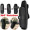 Rotatable Nylon Flashlight Molle Holster Bag Waist Pouch 4