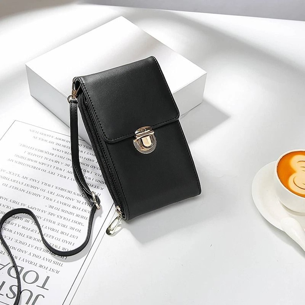 Everyday Slim Cell Phone Crossbody Wallet Bag For Women And Girls Compact IPhone Purse With Card Ho 5