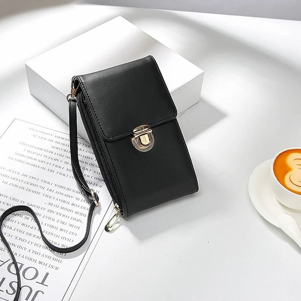 Everyday Slim Cell Phone Crossbody Wallet Bag For Women And Girls Compact IPhone Purse With Card Ho 0