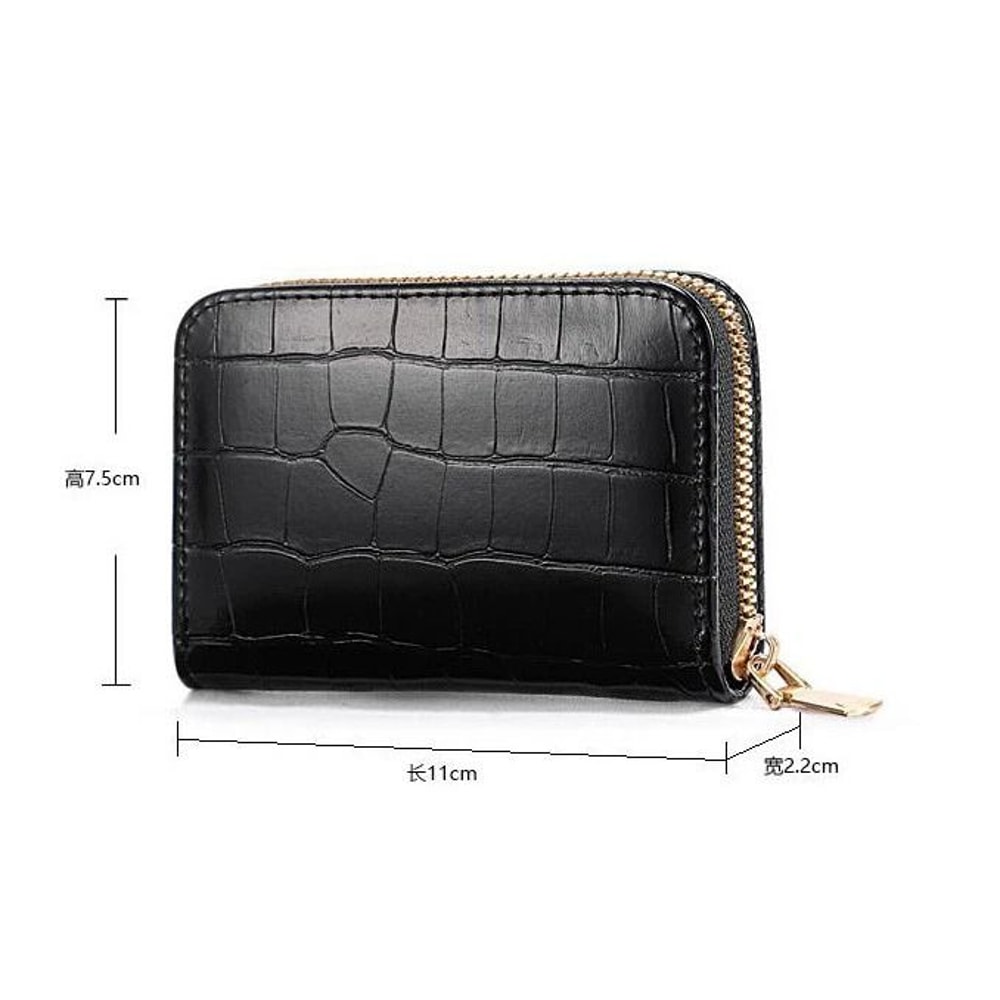 Womens Premium Leather Wallet With Accordion Zipper Pocket Card Slots Stylish Spacious 9