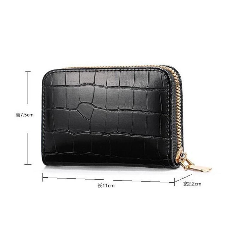 Womens Premium Leather Wallet With Accordion Zipper Pocket Card Slots Stylish Spacious 9
