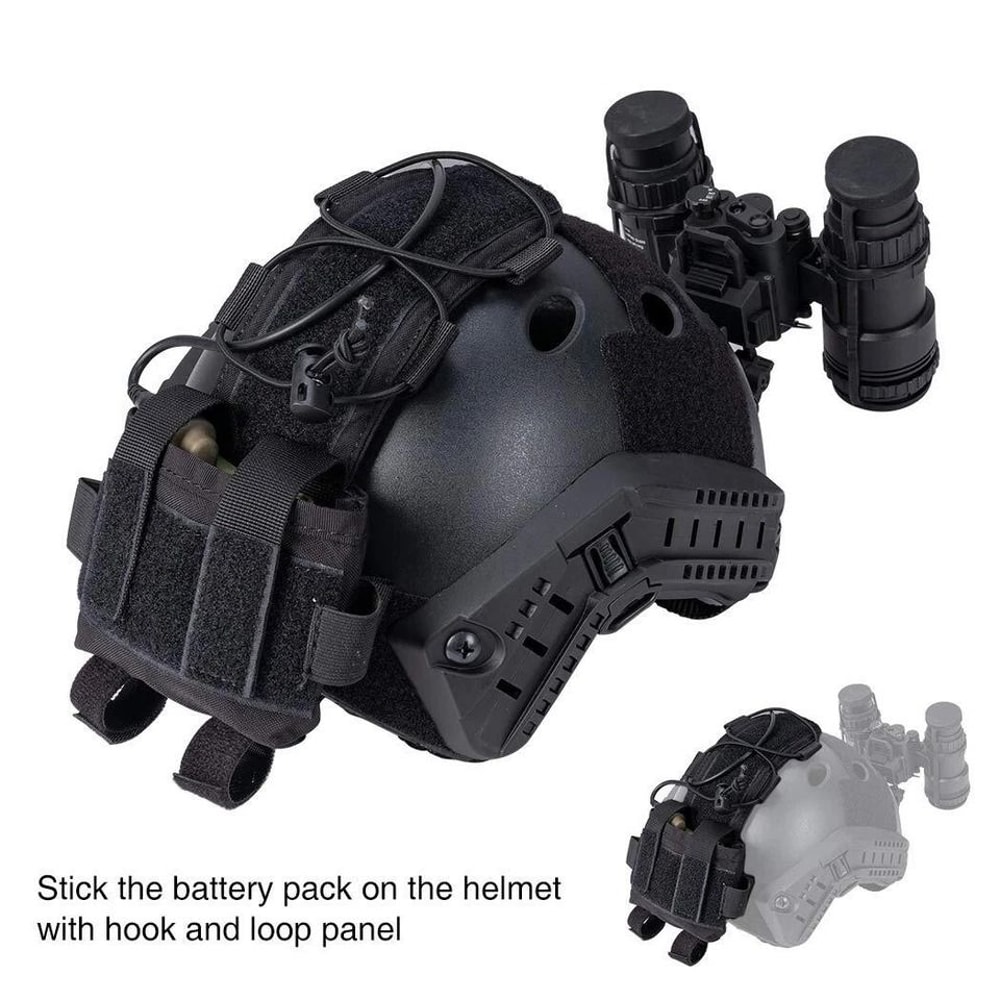 Tactical Helmet Battery Pouch Counterweight Balancing Weight Bag Airsoft Helmet Accessory 0