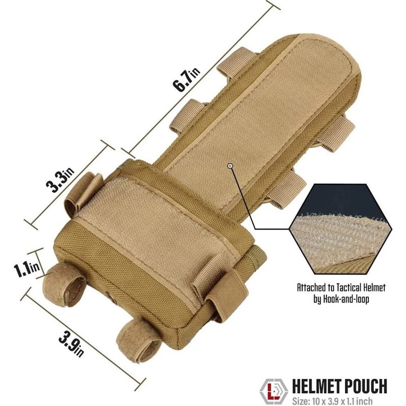 Tactical Helmet Battery Pouch Counterweight Balancing Weight Bag Airsoft Helmet Accessory 5